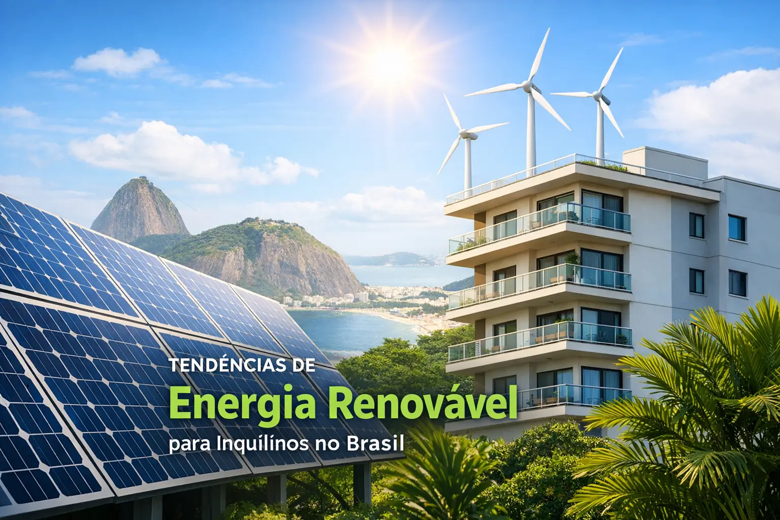 Soluções de energia renovável no Brasil: painéis solares e turbinas eólicas